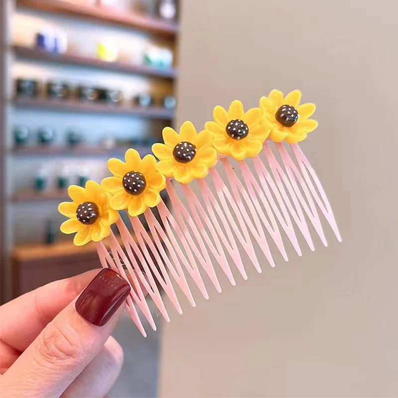 Hair Combs Headdress for Children Girls Bangs Comb Hair Clips Pin Cute Cartoon Strawberry Hairpin Baby New Hair Accessories