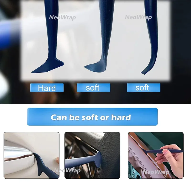 

16Pcs Carbon Fiber Car Tools Vinyl Wrap Film Sticker Wrapping Tools Auto Window Tint Kit Felt Squeegee Craft Knife