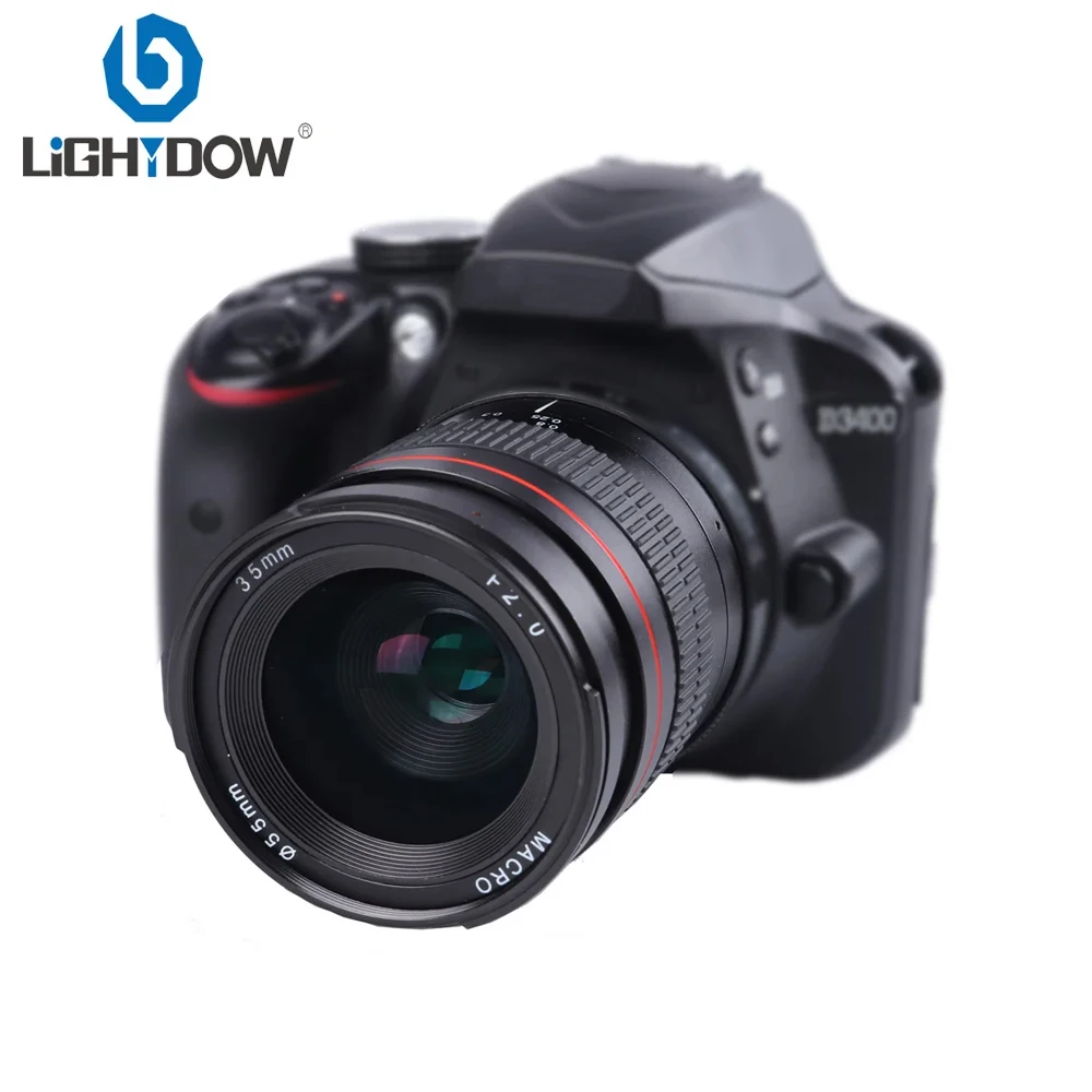 Lightdow Manual Focus 35mm F2.0 Fixed Focus Lens Full Frame Lens for Nikon D850 D7300 D7100 D750 D610 D3400 D5200 D90 Macro Lens