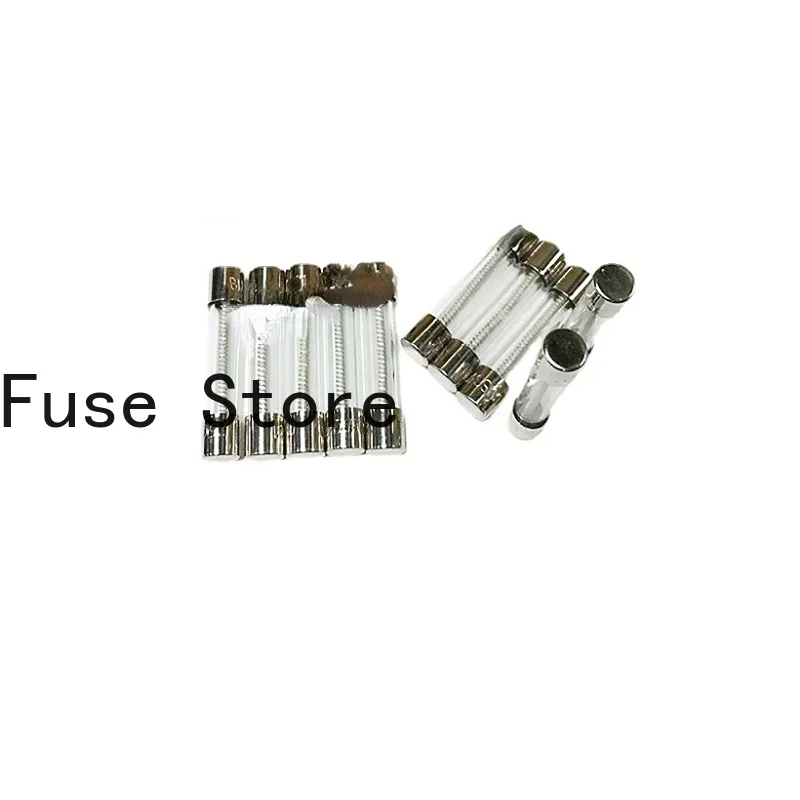 2PCS Environmental Delay Slow Melting Glass Fuse BK/MDL-5-R 5A 250V 6*32mm