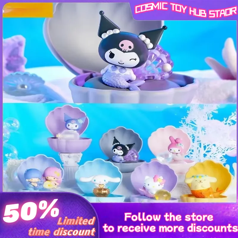 

New Popular Mermaid Series Blind Box Kuromi Kitty Handmade Collection Desktop Ornament Gift For Children And Girls' Festivals