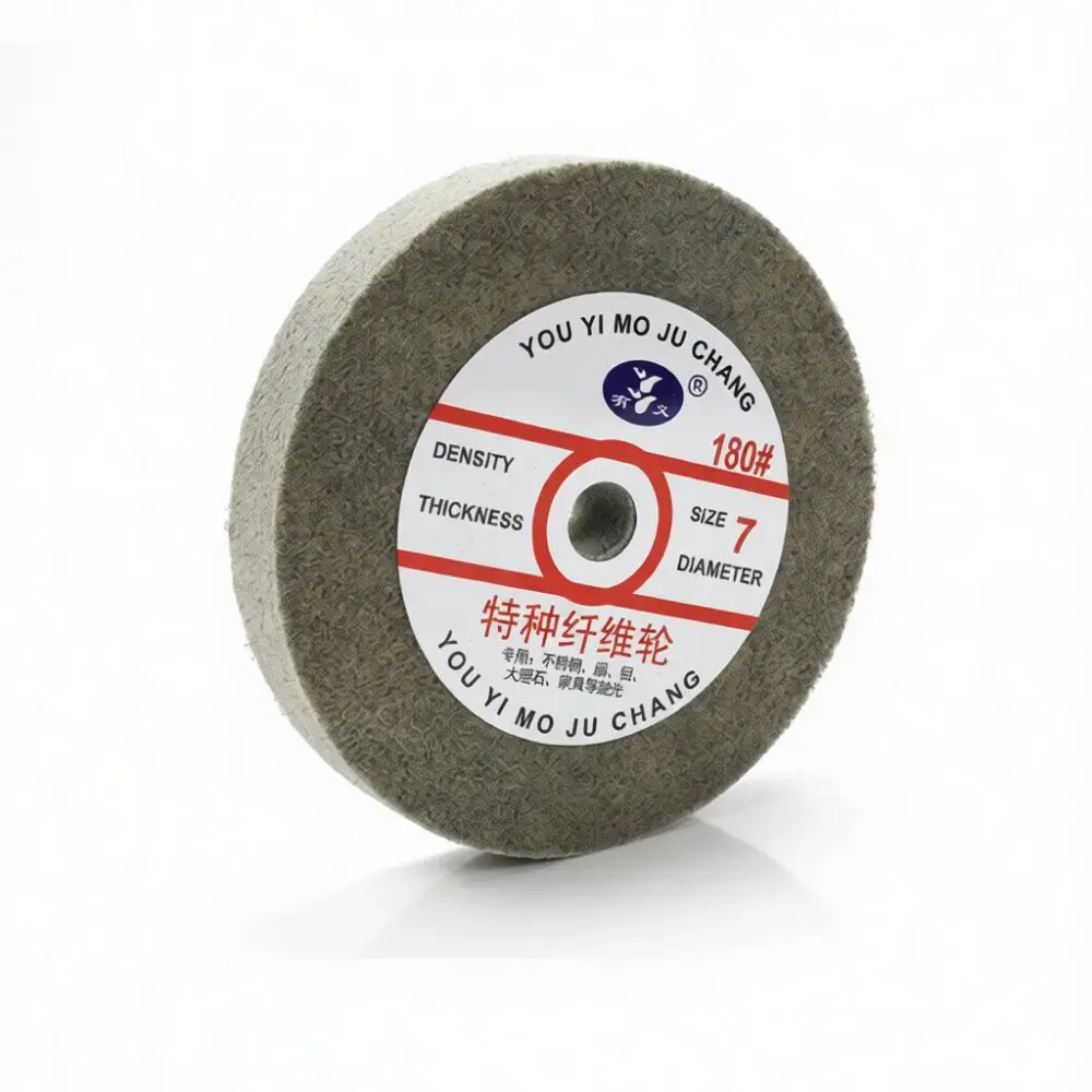 For Yongpin 150mm Nylon Fiber Polishing Wheel Non Woven Abrasive Buffing Disc For Metal Stainless Steel Copper Aluminum Grinding