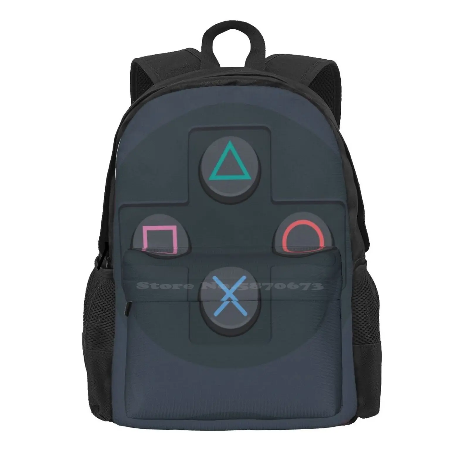 Controller Buttons Hot Sale Schoolbag Backpack Fashion Bags Games Gamer Vector Kids Joystick Gamepad Flat Ps2 Ps4