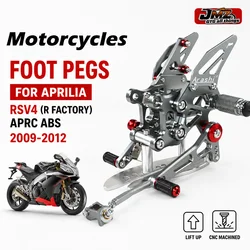 Motorcycle CNC Adjustable Rear Set Rearsets Footrest Foot Rest For Aprilia RSV4(RFACTORY)APRC ABS 2009-2012