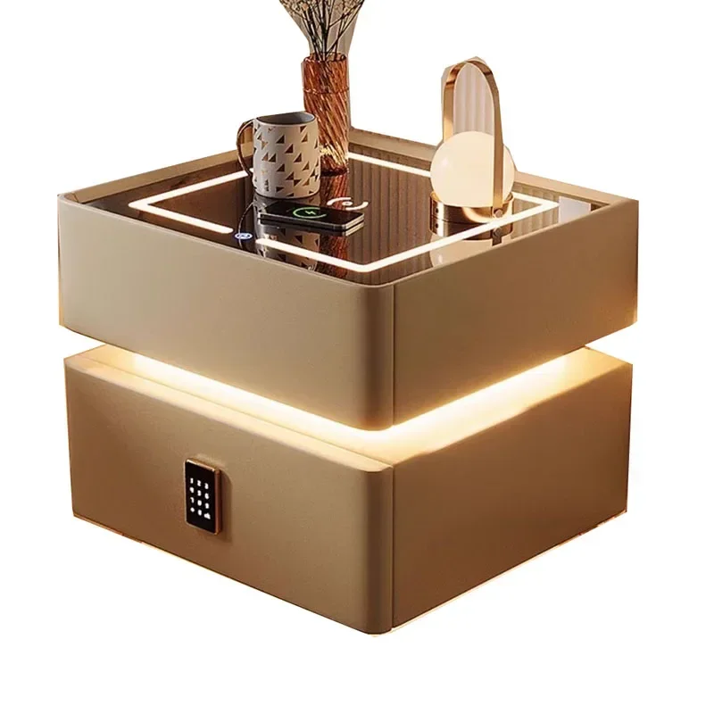 Mesita de noche Con cerradura para puerta, muebles de dormitorio, mesita de noche, mesa de cama, armario Sinfonier Con Cajones, muebles de interior