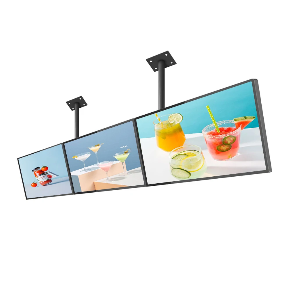 

43 49 55 Inch Digital Menu Board Coffee Shop Restaurant Totem Indoor Hanging Advertising Machine Digital Signage and Display