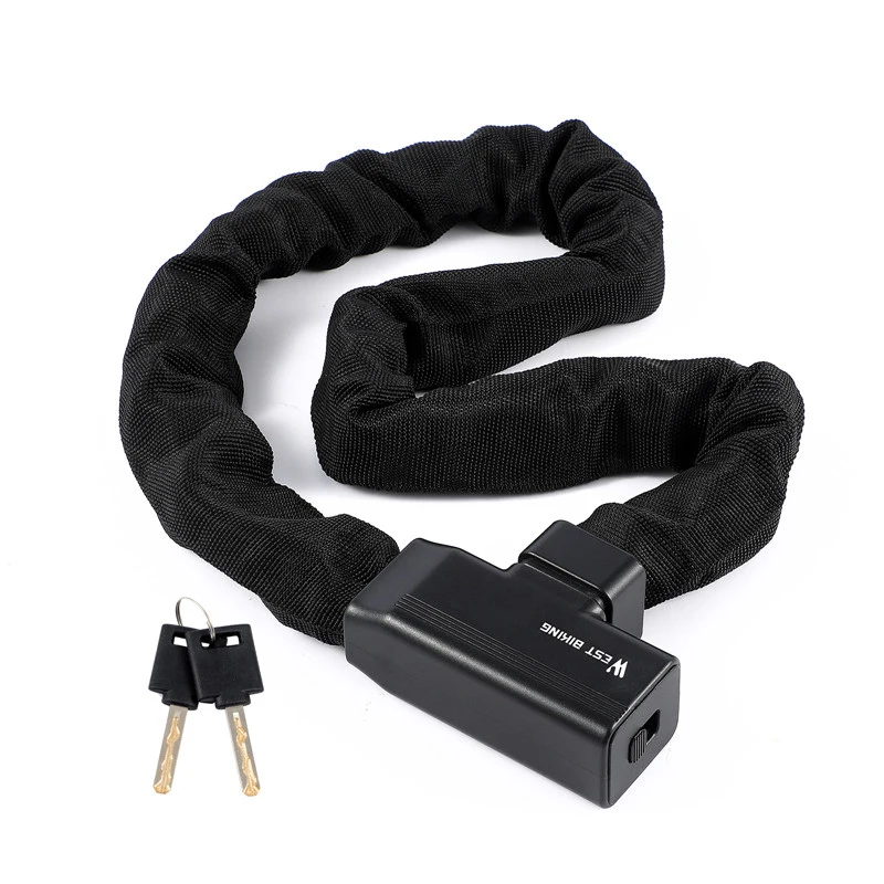 AliExpress West Biking WEST BIKING Bicycle Chain Lock Anti-theft Alloy Steel MTB Road Bike Lock With 2 Keys Safety Motorcycle Electric Bike Accessories