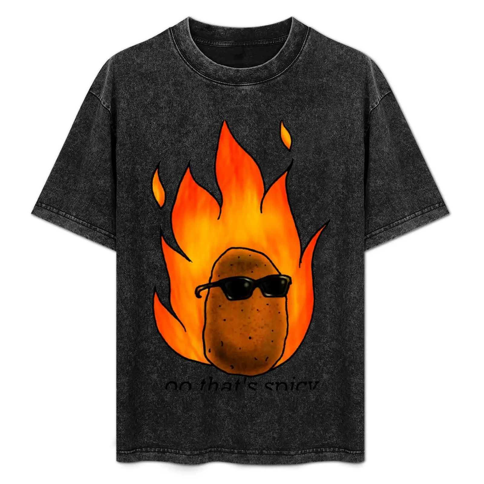 Spicy Potato T-Shirt Plus Size Gym Sports T-Shirt