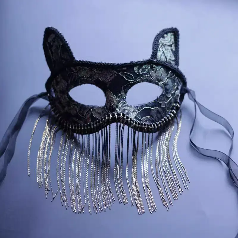 Halloween Singles Dance Party Mask, Internet Celebrity Live Streaming Props Jewelry Dance Mask,