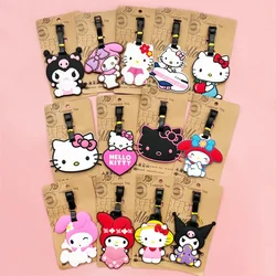 Sanrio Hello Kitty Luggage Label Cute My Melody Luggage Tag Cartoon Suitcase ID Address Holder Baggage Boarding Portable