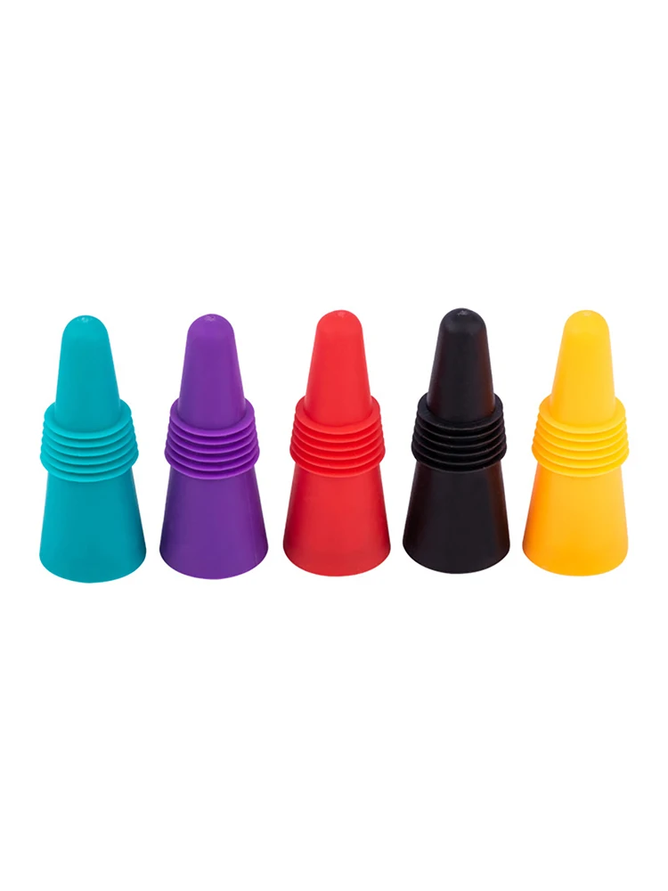 4/1PC Silicone Wine Bottle Stopper Beer Cap Champagne Bottle Sealer Wine Stopper Cork Sparkling Leak Proof Bar Accessories