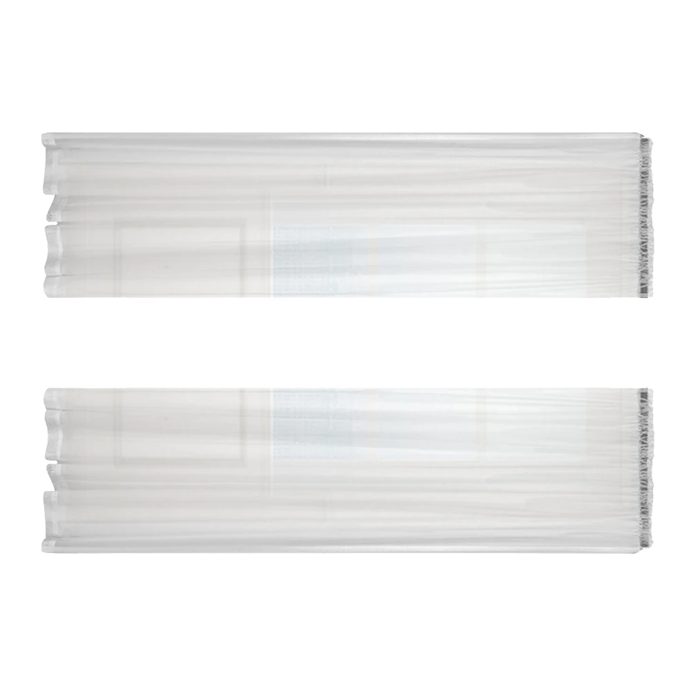 

Gauze Transparent Sheer Voile Window Curtain For Home Bedroom Living Room White 140X213Cm Light Filtering Sunlight Protection