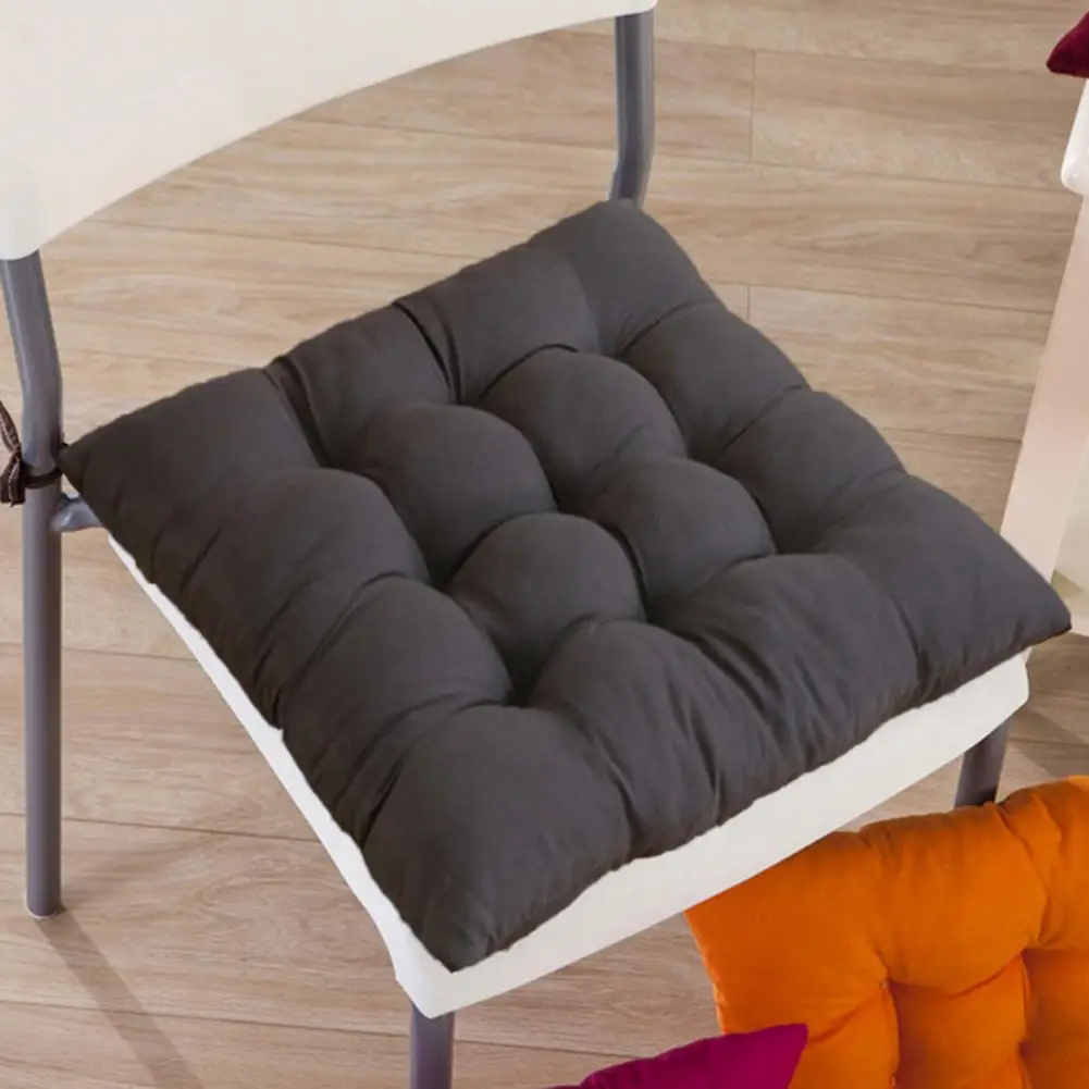 

Приятная для кожи тканевая подушка для стула, противоскользящая подушка для сиденья с толстым наполнителем на осень-зиму, высокоэластичная подушка для стула с твердым покрытием