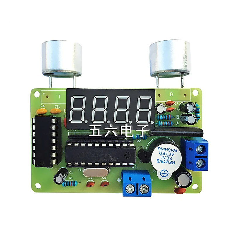 Ultrasonic Rangefinder Electronic DIY Kit Microcontroller Reversing Radar Welding Practice Loose Parts