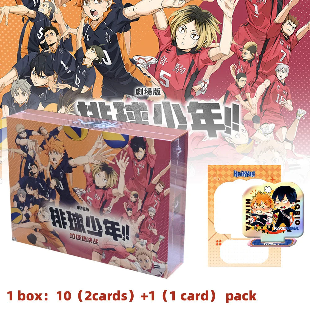 2024 Newest Haikyuu Collection Card CCG  Card Japanese Anime Kageyama Kgym Cityboy Booster Box Hobbies Gift For Fan Party