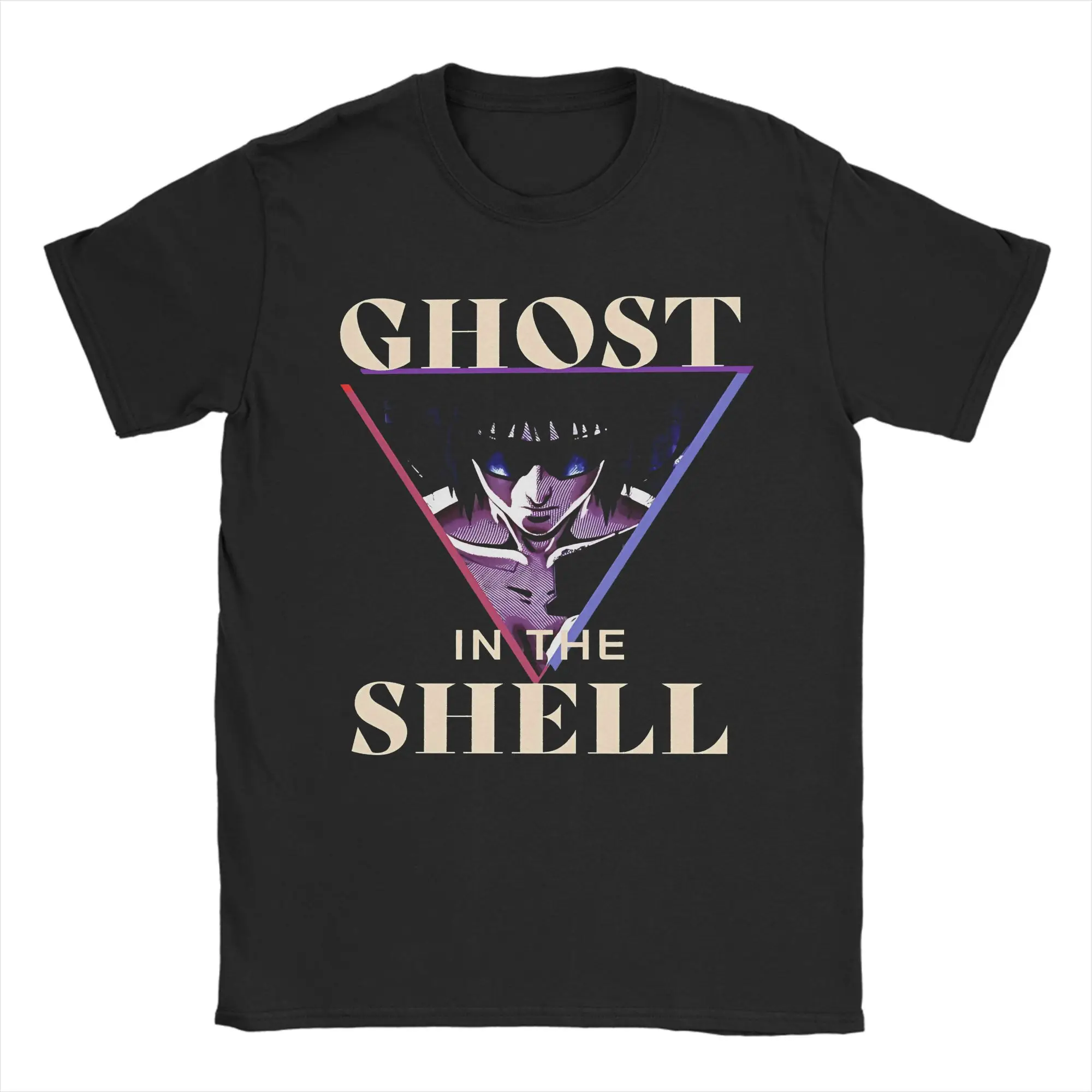 Motoko Kusanagi Shirt Vintage Washed Unisex Oversized Ghost in The Shell Streetwear Weiche Baumwolle Kurzarm Geschenk Kleidung Oberteile – Detail 5