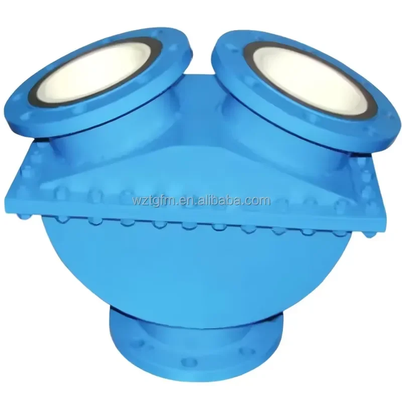 Wear Resistance Three-way Ceramic/Rubber Liner Reversing Check Valve