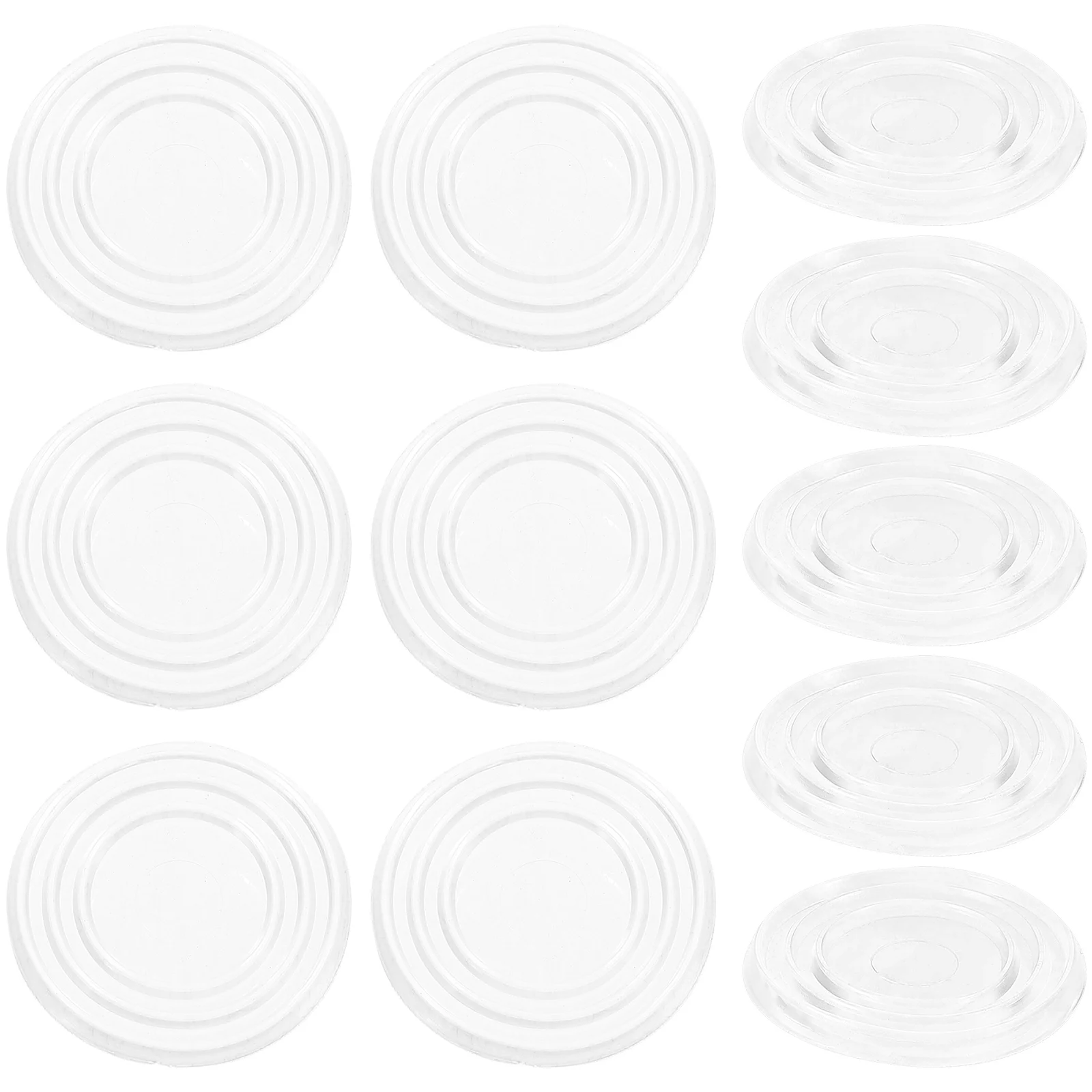 

25 Pcs Anti Slip Rubber Gasket Glass Furniture Pad Non Skid Pads Suction Bumpers Clear Table Spacers Large Size Red Wood Sticker