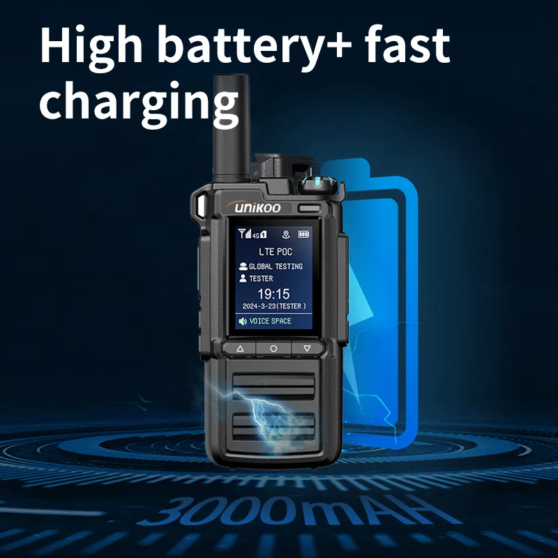 UNIKOO PN506 POC اسلكية تخاطب بطاقة Sim مجانية 5000 كجم طويلة المدى العالمي PTT 4G POC راديو لاسلكي للتحكم عن بعد اتجاهين الراديو