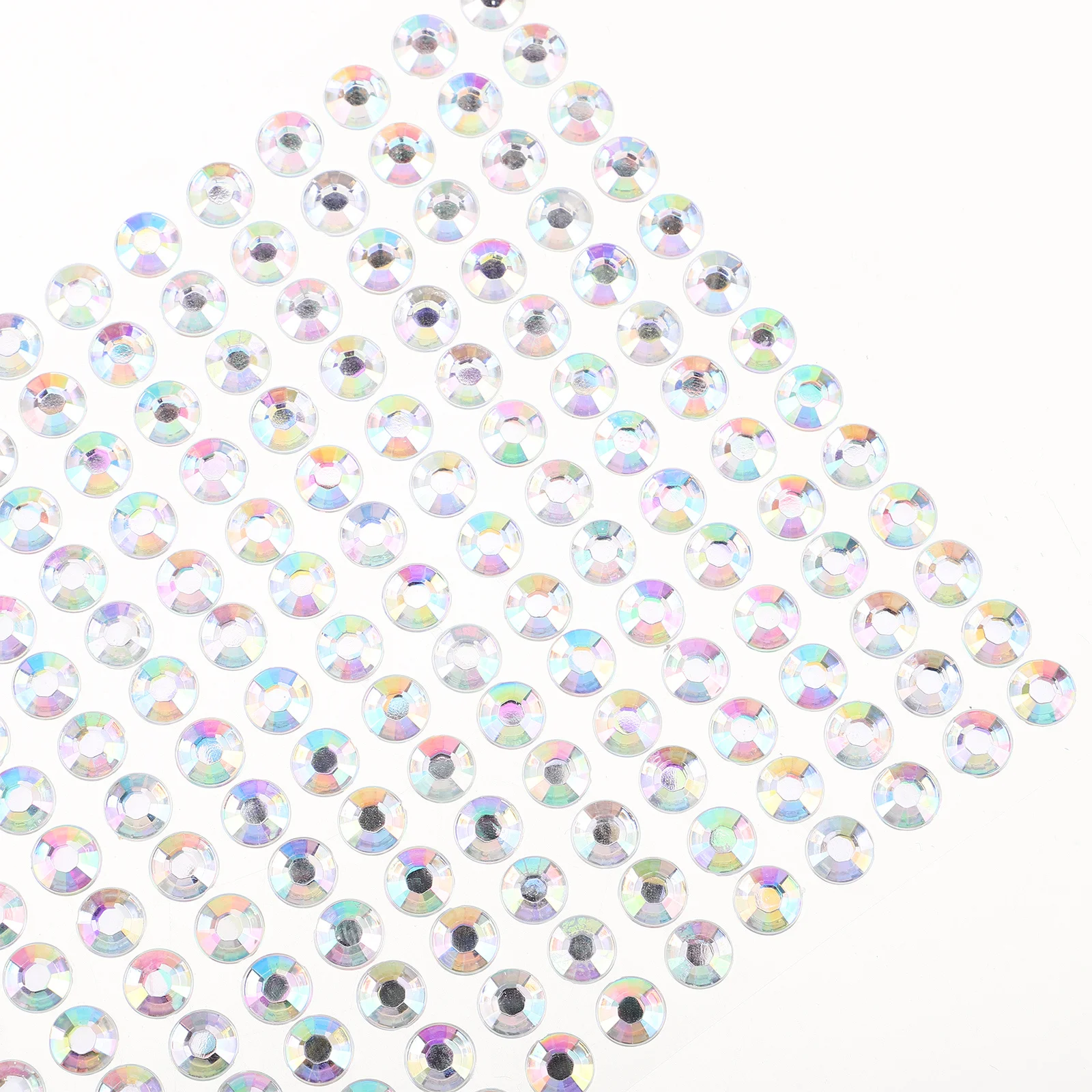 8 أوراق ملصقات حجر الراين للأطفال ذاتية اللصق من الأحجار الكريمة الأكريليكية لتزيين القصاصات اليدوية