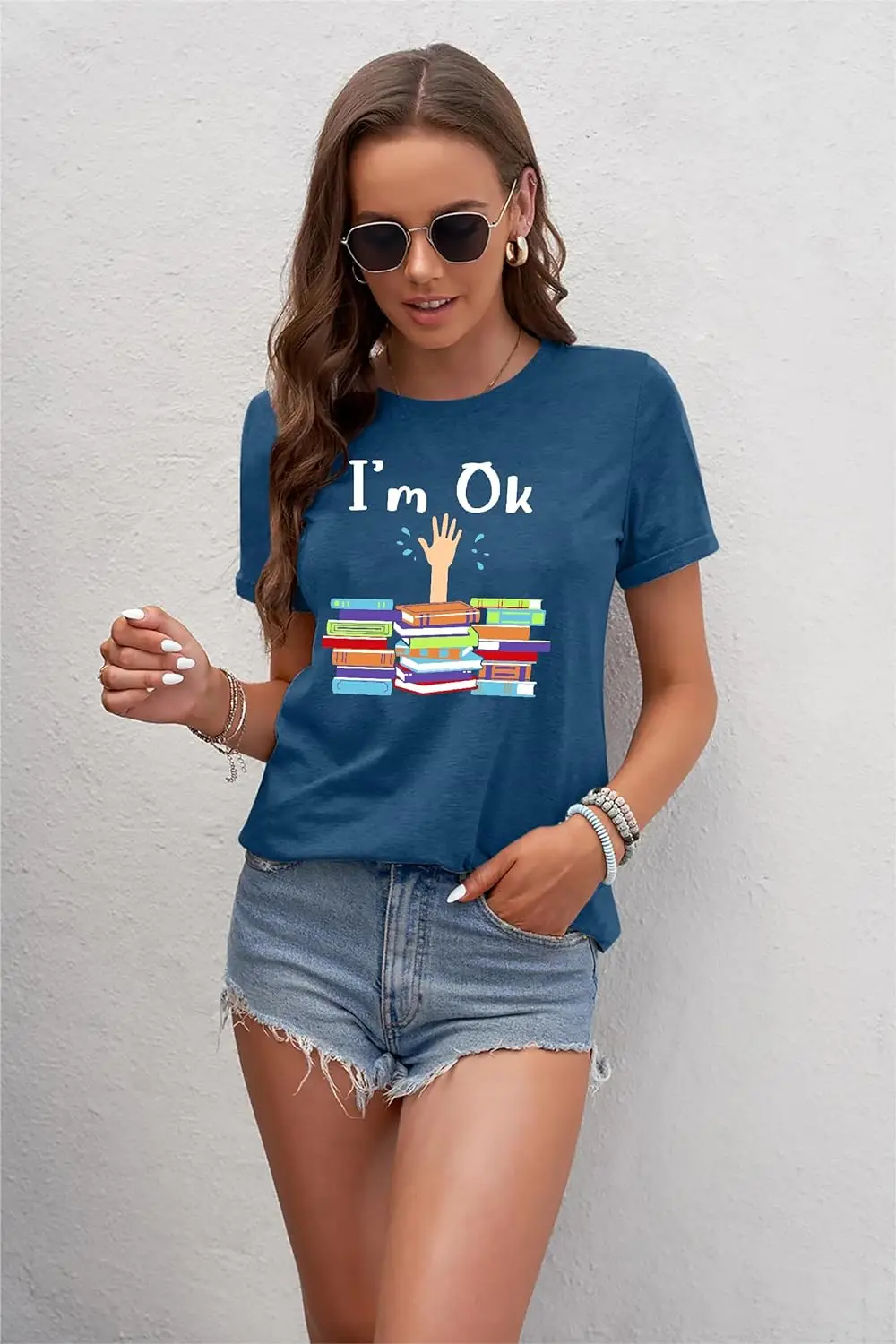 Reading Rainbow Tshirt Women: Book Shirt Reading Teacher Shirt Funny Rainbow Graphic Tee Tops Book Lover Gift