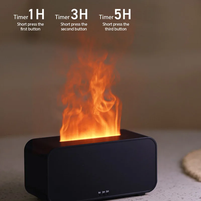 الهواء المرطب الملونة لهب ضوء زيت طبيعي ناشر رائحة USB سطح المكتب المرطب المنزل مكتب العطر ضباب موزع