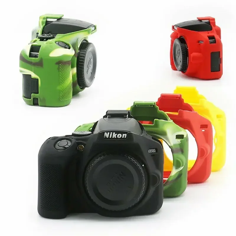 Soft Silicone Camera Case Body Cover Rubber Skin Bag for Nikon D3500 Camera New Protective Body Case