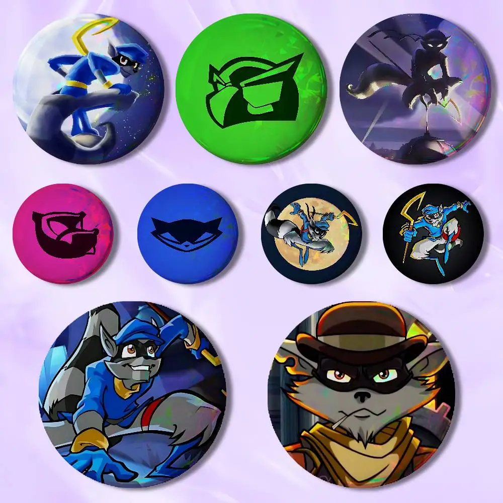 

Game S-Sly C-Coopers-S 58mm 44mm HD Print Brooch Badges Pretty Derby Round Display Brooches Lapel Pins