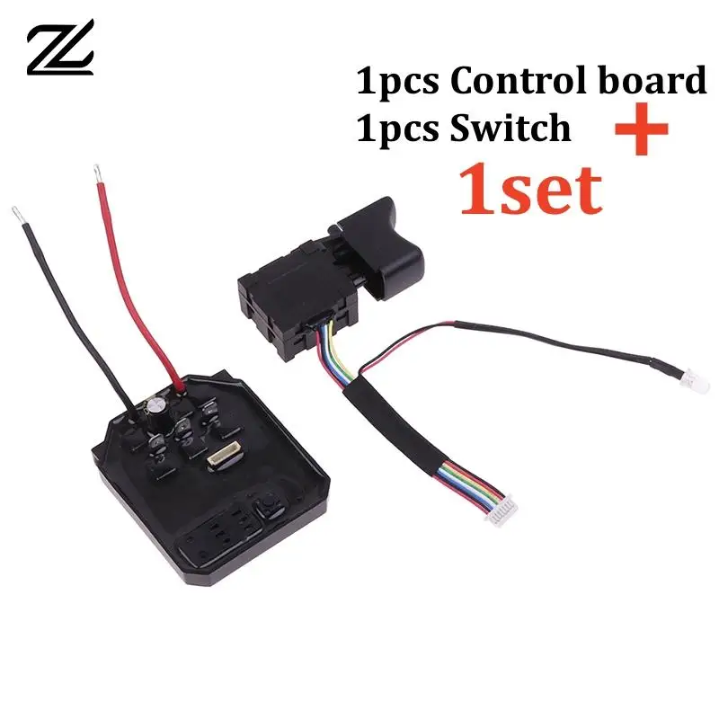 Control Board+Switch For Dayi 2106/161/169 Brushless Electric Wrench Motherboard Accessories Speed Switch Drive Board Controlle