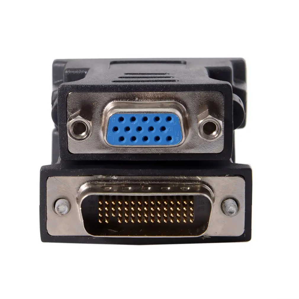 1 إلى 1 DMS-59 DMS59 59Pin DVI ذكر إلى 1-Port VGA أنثى فيديو Y الخائن كابل قصير 1 قطعة إلى 1 رصد