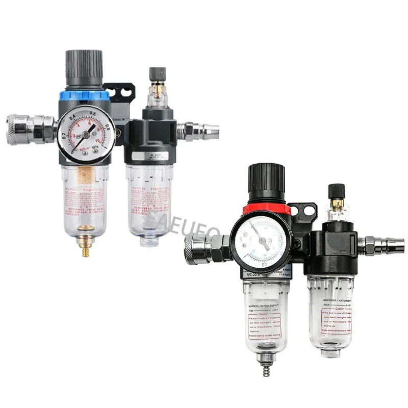 

AFC2000 AFR2000 + AL2000 G1/4 air compressor oil and water separator air filter is used to reduce the pressure valve regulator