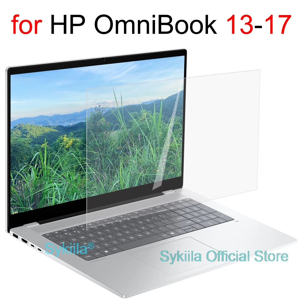 واقي شاشة لجهاز HP Omnibook 3 5 7 X Ultra Flip AI 13 14 15 16 17 fh fd fp he az fb bf dc ha AR HD جلد بلوري شفاف غير لامع