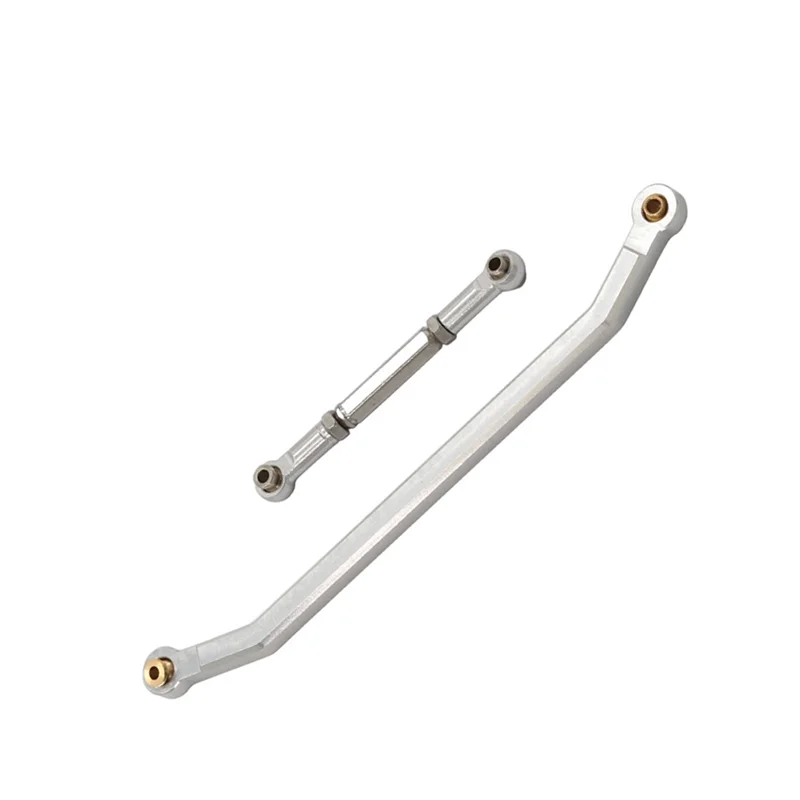 ABUM-Aluminum Alloy Stronger Steering Link Rod Kit For 1/12 MN128 Upgrade RC Car Part