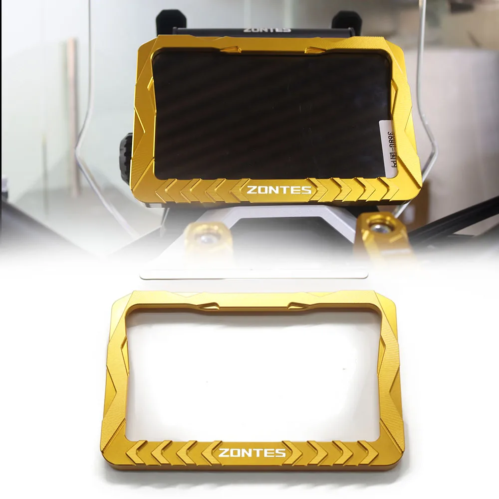 

for Zontes 368G 2025 Motorcycle Accessories Aluminum Alloy Anodic Oxidation Black Motorcycle Dashboard Protection Frame