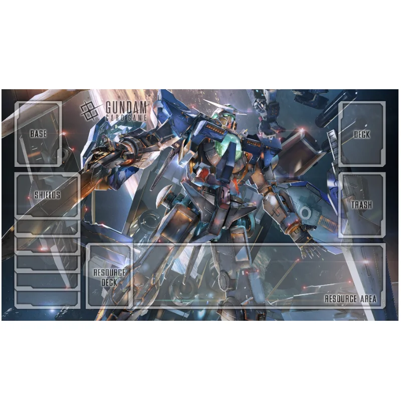 60*35*0.2cm BANDAI Anime Gundam Game GCG DIY Card Playmat Aerial Char Zaku 2 Freedom Deathscythe Hobby Collection Gift Toys
