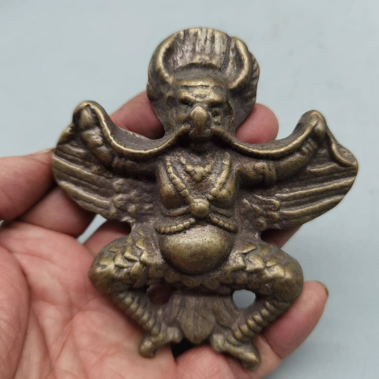 

The Copper Buddha Statue Is Substantial In Size And Well-Formed