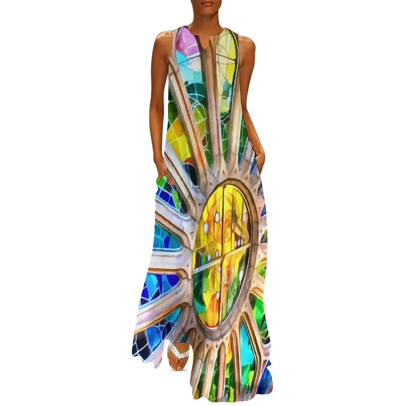 

Gaudi Barselona Long Dress woman dress elegant guest wedding dress luxury woman evening women dresses