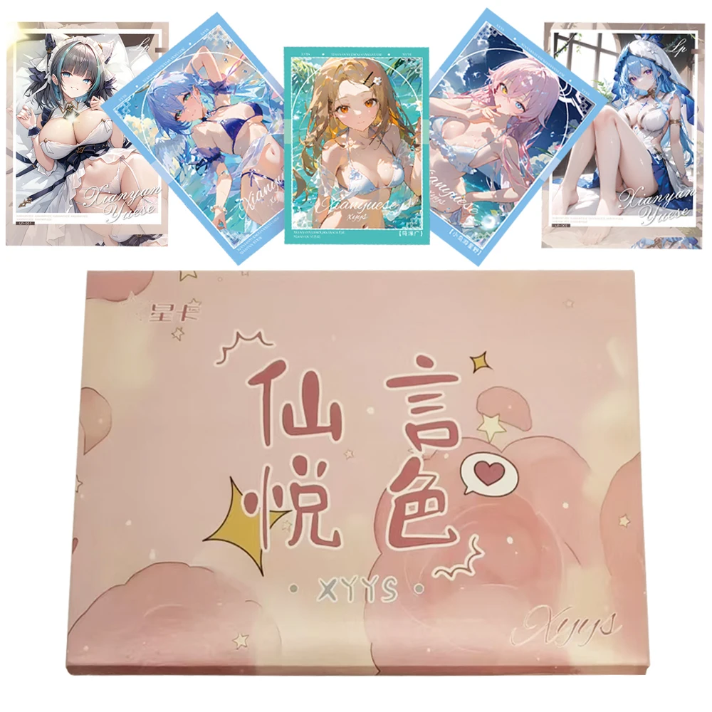 Beautiful Girl Collection Card for Children Popular Lovely Girl Robin Barbara Elysia Goddess Story Limited Game Card Kids Gifts