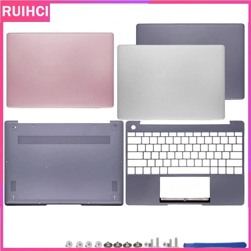 

New For MateBook 13 WRT-W19 WX9 WRTB-WAH9L HN-W19R Laptop LCD Back Cover keyboard Palmrest Bottom Case Hinges