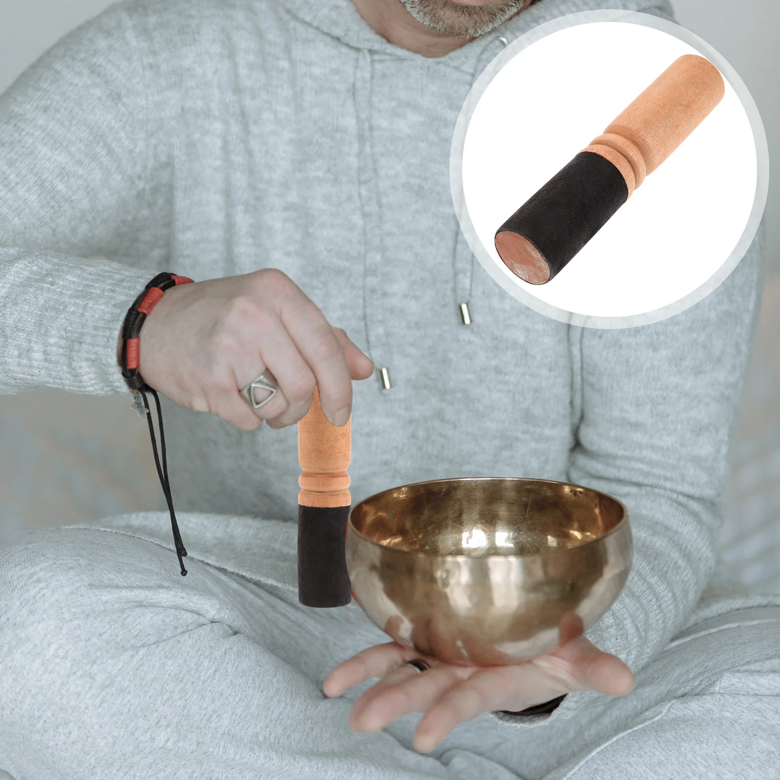 

Wooden Sound Bowl Stick Small Buddha Striker For Meditation Singing Bowl Mallet Chanting Bowls Tool
