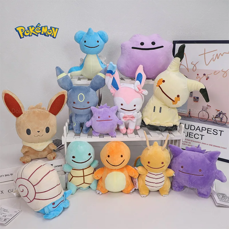 Neue Ditto Umbreon Sylveon Pokemon Plüschtiere Oddish Charmander Eevee Gengar Mimikyu Lapras Dragonite Omanyte Stoffpuppe Geschenk – Detail 3