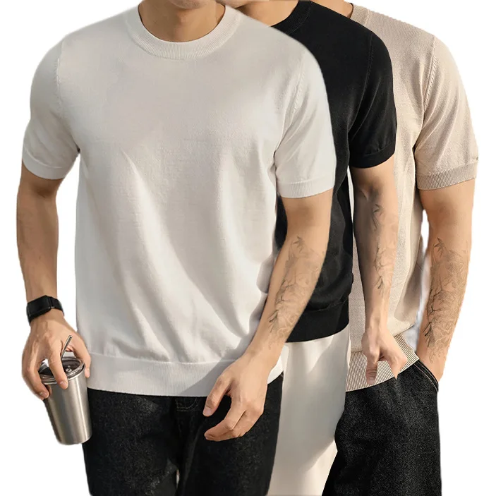 Men's Crew Neck Short Sleeve T Shirt Casual Comfortable Commute Stylish High Quality Fashion Versatile Breathable Soft Basic Top