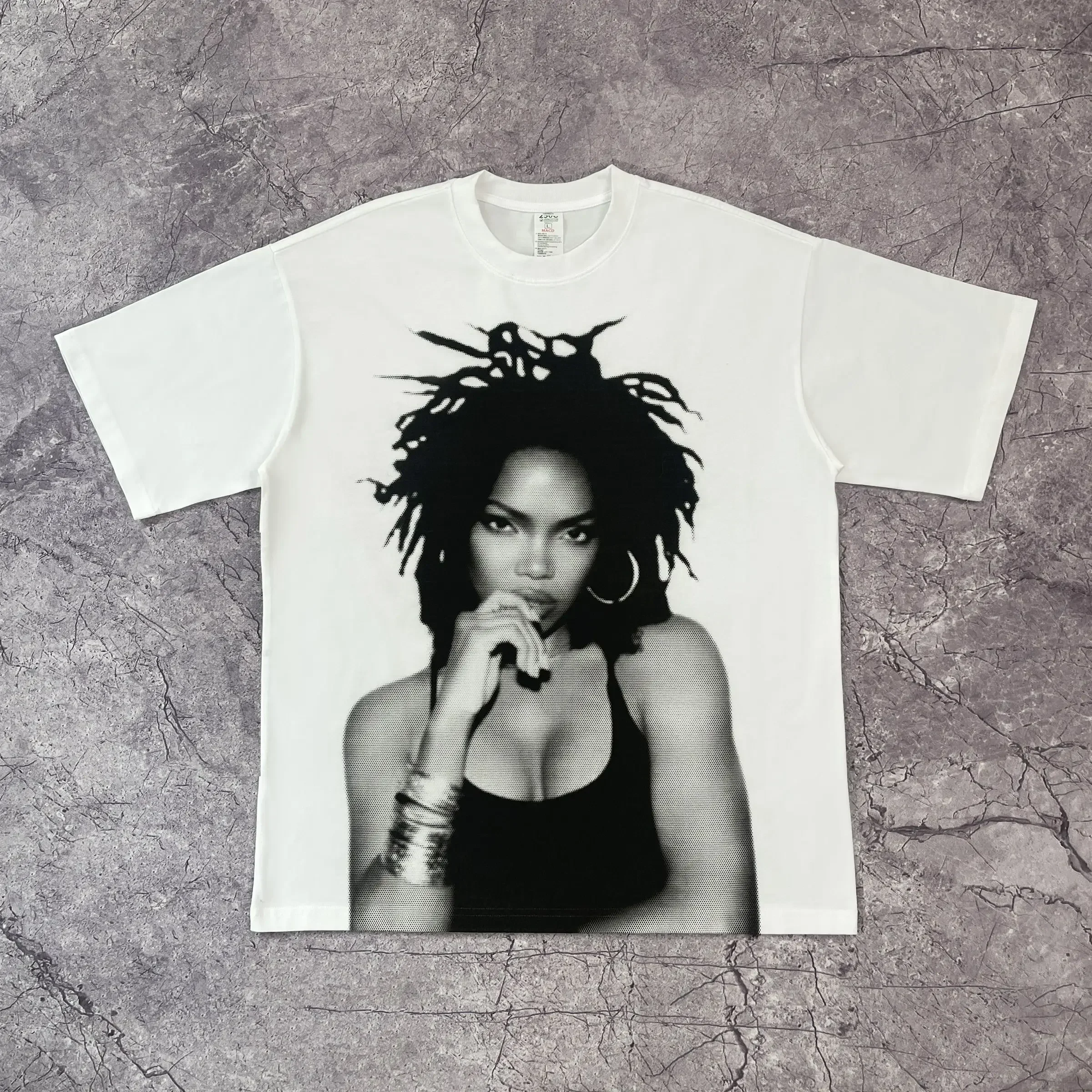 Summer New Tribute To Classic Star Avatar Print Short Sleeve Summer Casual Retro Y2k Street Style Men Women Loose T-shirt