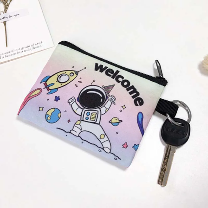 9 Colors 3D Print Football Basketball Children Plush Coin Purse Polyester Zip Change Purse Mini Wallet Kids Girl Women For Gift