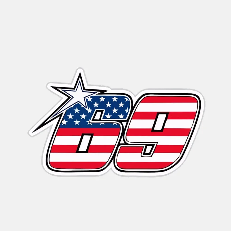 

Personaltiy American 69 Number Motorcycle Car Sticker Decal