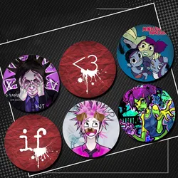 FRANKENSTEIN GIRLS Album Cover Soft Button Pin Rock Band Mindless Self Indulgence Brooch Jamie Hewlett Cartoon Badge Fans Gifts