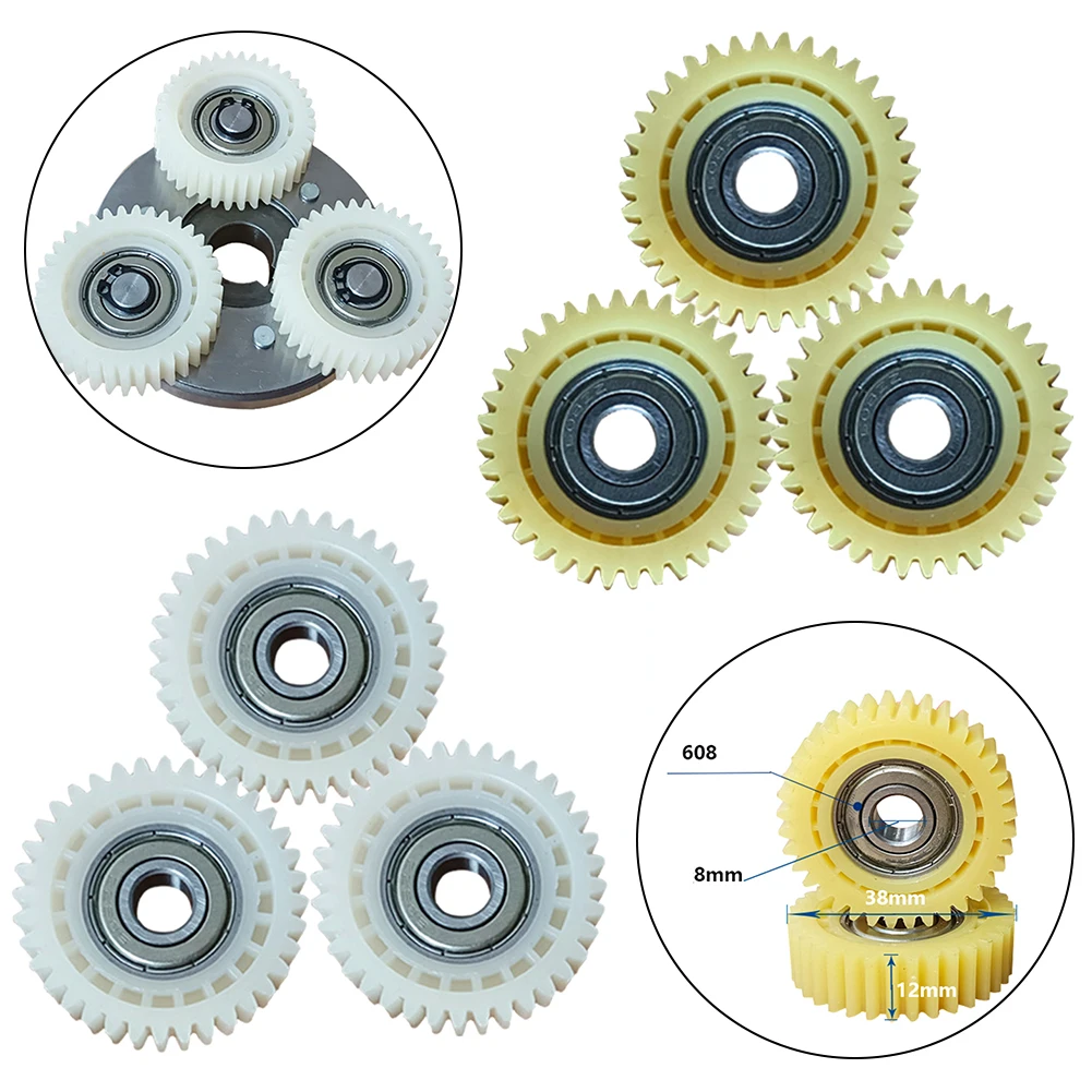 Ingranaggio planetario 36 denti ingranaggi con cuscinetti da 8mm 38x38x10mm mozzi ruota bici elettrica ingranaggio in Nylon per parti di E-Bike