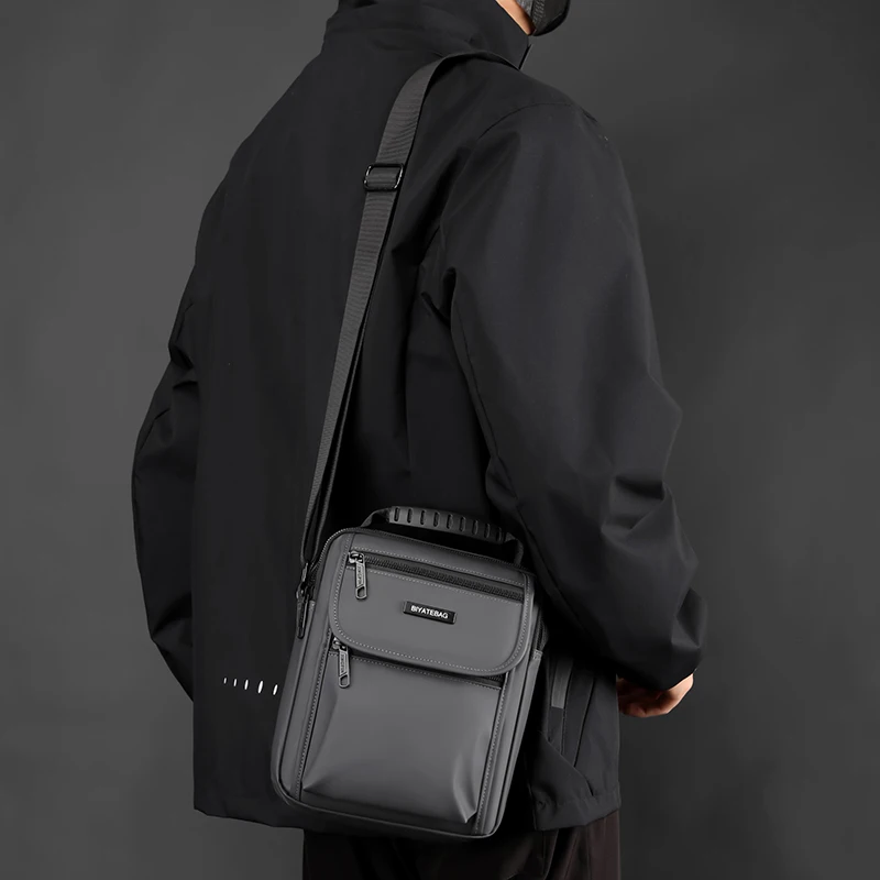 Simple Commuting Pure Color Business Handheld Vertical Multifunctional and Wear-Resistant Single Shoulder Crossbody Bag Woman