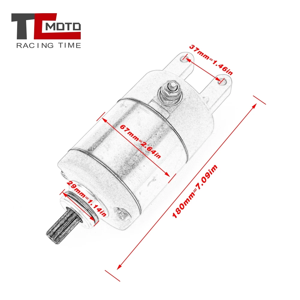 Starter Motor For Yamaha VP250 VP300 X-City YP250 R RA YP400 Majesty YP250R YP400R X-MAX CP250 MAXAM 1C0-H1800-00 1B7-81890-00 - view 6