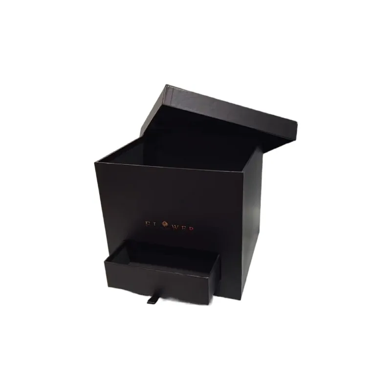 Square Drawer Gift Box With Lid Valentine\'s Day Wedding Flowers Cosmetics Packing Cardboard Carton Florist\'s All-purpose Boxes